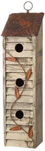 Load image into Gallery viewer, Glitzhome Hand Painted Hanging Wood Birdhouse for Garden