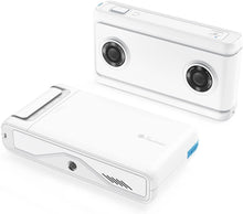 Load image into Gallery viewer, Lenovo Mirage Camera with Daydream, VR-Ready Photo and Video Camera, Integration with YouTube and Google Photos, Smartphone Compatibility, Moonlight White