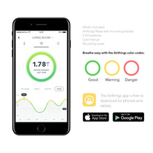 Load image into Gallery viewer, Airthings Wave Smart Radon Detector with free app – Easy-to-Use – Temp and Humidity – Accurate – No Lab Fees – Battery Operated