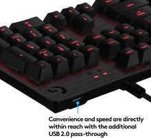 Load image into Gallery viewer, Logitech G413 Backlit Mechanical Gaming Keyboard with USB Passthrough – Carbon