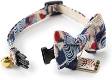 Load image into Gallery viewer, NECO ICHI CATS FIRST Necoichi Kabuki Charm Bow Tie Cat Collar