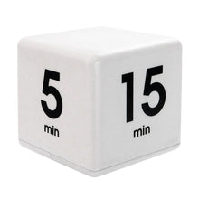 Load image into Gallery viewer, The Miracle TimeCube Timer, 5, 15, 30 and 60 Minutes, for Time Management, Kitchen Timer, Kids Timer, Workout Timer, White