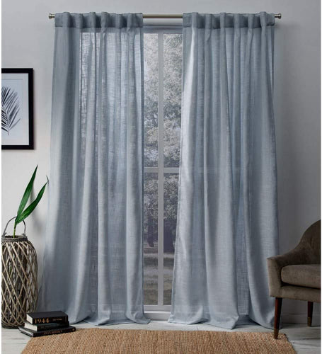 Exclusive Home Curtains Bella Window Curtain Panel Pair with Hidden Tab Top