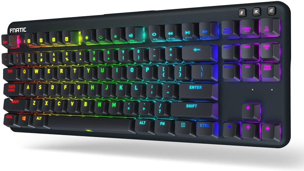 Fnatic Gear Mechanical Esports Pro Gaming Keyboard MX Cherry Switches, US Layout