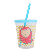 Load image into Gallery viewer, First Design Global, Inc. AAA973-S6G Owl Tumbler, 3.75&quot;L x 3.75&quot;W x 7.25&quot;H, Multicolor
