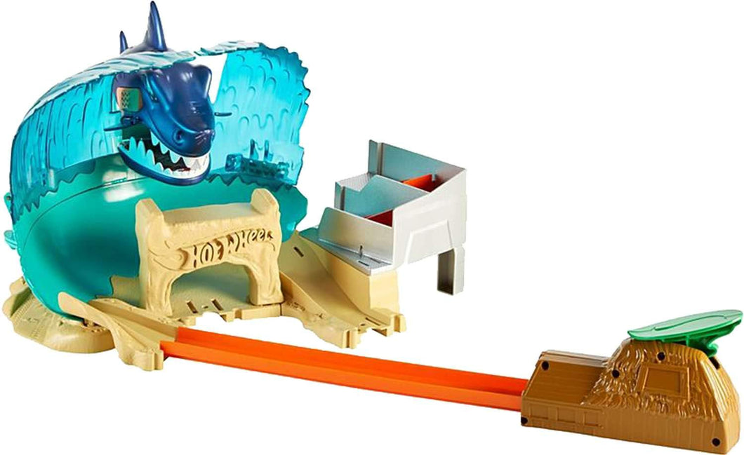 Hot Wheels FNB21 City Shark Beach Battle Play Set, Multicolour