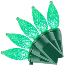Load image into Gallery viewer, Home Accents Holiday 17.3 ft. 50-Light Green LED Faceted C3 Super Bright Constant-On Light String