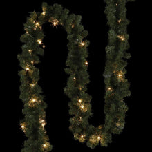 Load image into Gallery viewer, Home Accents Holiday 18 ft. Pre-Lit Artificial Kingston Christmas Garland with 280 Tips and 70 Clear Lights