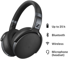 Load image into Gallery viewer, Sennheiser HD 4.40 Around Ear Bluetooth Wireless Headphones - Black