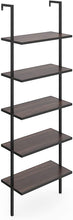 Load image into Gallery viewer, Nathan James Theo 5-Shelf Wood Ladder Bookcase