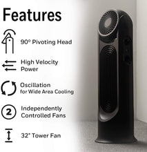 Load image into Gallery viewer, Honeywell TurboForce Tower Fan, Black