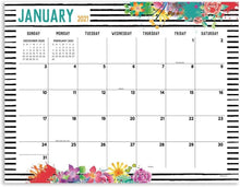 Load image into Gallery viewer, 2020 Classic Floral Desk Pad Calendar