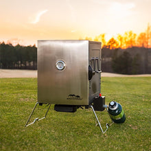 Load image into Gallery viewer, Masterbuilt Compact Outdoor Camping Tailgating Portable Propane BBQ Smoker Grill