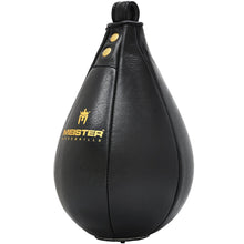 Load image into Gallery viewer, Meister SpeedKills Leather Speed Bag w/Lightweight Latex Bladder - Black - Large (10.5" x 7")