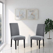 Load image into Gallery viewer, Savona Grey Upholstery Contemporary Dining Accent Chair Set of 2