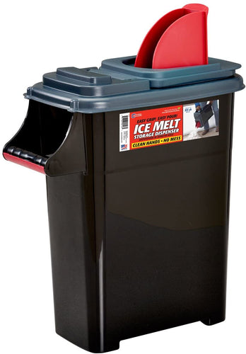 Buddeez 14601GRAY-DS Ice Melt Dispenser, 14601GRAY-ONL, Black/Gray/red
