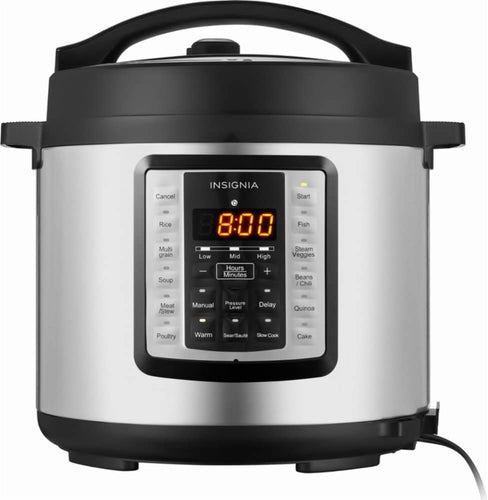 Insignia - 6-Quart Multi-Function Pressure Cooker - Stainless Steel