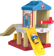 Load image into Gallery viewer, Fisher-Price Thomas &amp; Friends Wood, Eco Rescue Firehouse Set