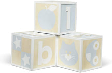 Load image into Gallery viewer, Melissa &amp; Doug Set of 3 Jumbo Wooden ABC-123 Alphabet and Number Toy Blocks Nursery Playroom Decor
