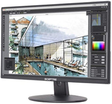 Load image into Gallery viewer, Sceptre E205W-1600 20" 75Hz Ultra Thin LED Monitor HDMI VGA Build-in Speakers, Metallic Black (2018 version)