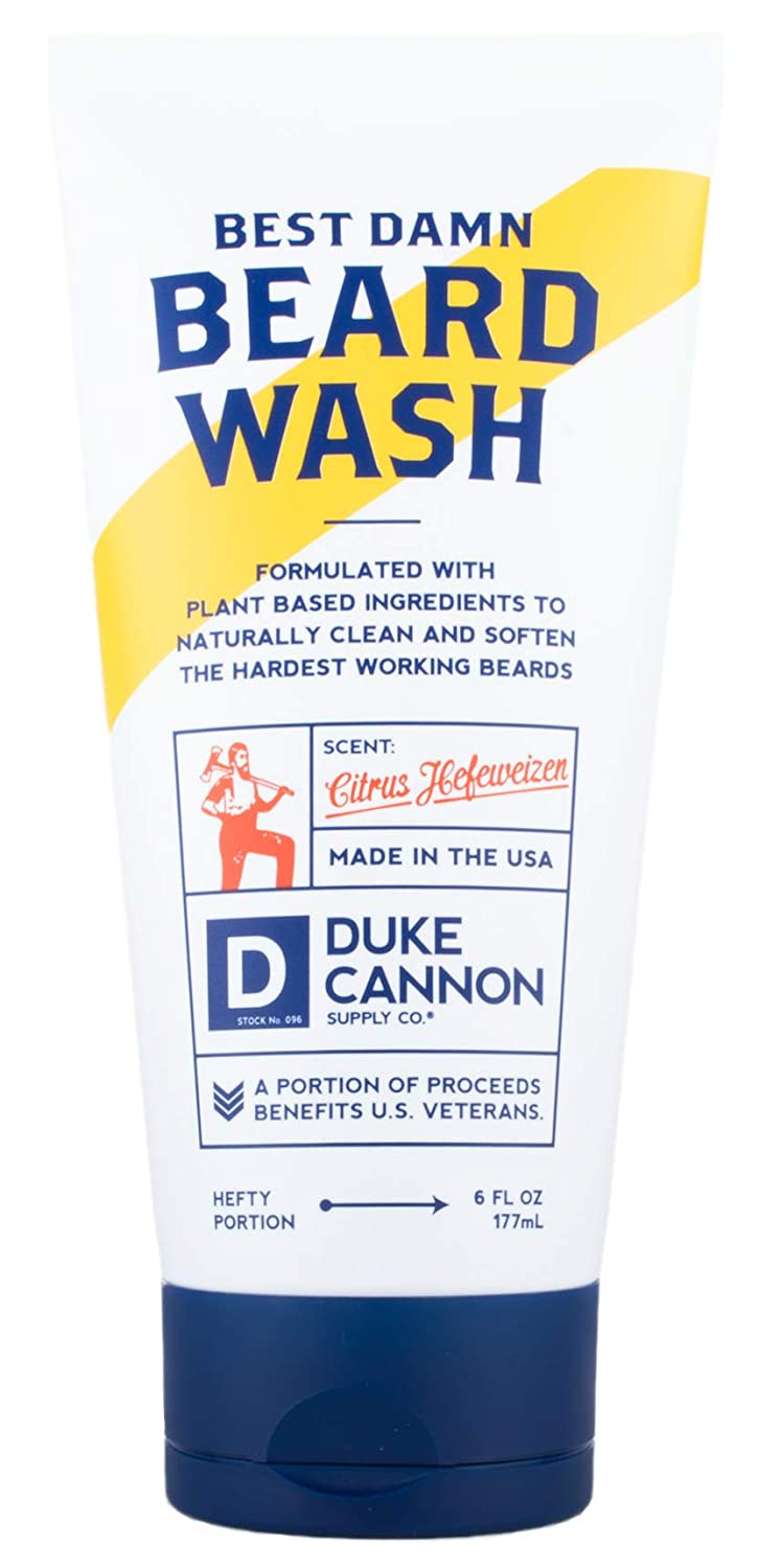 Duke Cannon Best Beard Wash, 6 Ounce/Made with Natural and Organic Ingredients
