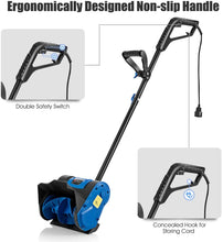 Load image into Gallery viewer, Goplus Electric Corded Snow Thrower, 12-Inch Width 6-Inch Depth Powerful Snow Removal Machine w/Dual Safety Switch