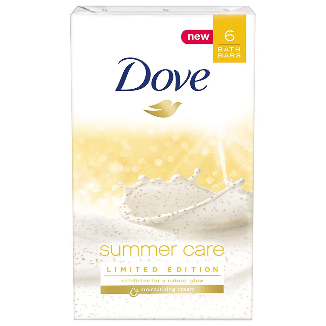 Dove Summer Care Limited Edition 6 bath bars Exfoliates for a natural glow