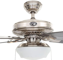 Load image into Gallery viewer, Hampton Bay Gazebo 52 in. LED Indoor/Outdoor Brushed Nickel Ceiling Fan