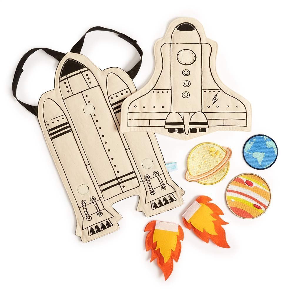 Seedling Littles Galaxy Rocket Adventure Cape Costume Kit for Toddlers Ages 2-4