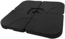 Load image into Gallery viewer, Patio Warehouse Westin Furniture 4-Piece Universal Standard Cross Base Umbrella Weights, Black