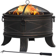 Load image into Gallery viewer, Quadripod 26 in. Round Fire Pit