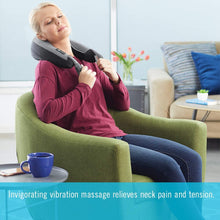 Load image into Gallery viewer, Homedics Neck Massager with Heat - Pro Therapy Portable, Adjustable Vibration Massage