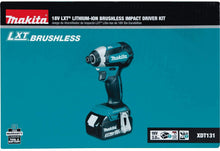 Load image into Gallery viewer, Makita XDT131 18V LXT Lithium-Ion Brushless Cordless Impact Driver Kit (3.0Ah)