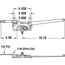 Load image into Gallery viewer, Prime-Line Products TH 23077 Entrygard Dual Arm Right-Hand Casement Window Operator with Stud Bracket  Repair Broken Windows