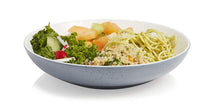 Load image into Gallery viewer, Libbey Urban Story Ceramic Entrée Bowls, Blue, Set of 4