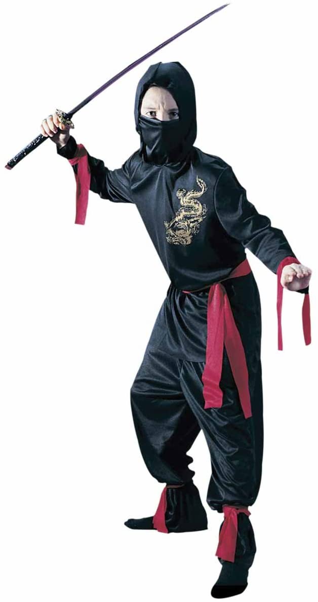 Fun World Ninja Costume, Small 4 - 6, Multicolor
