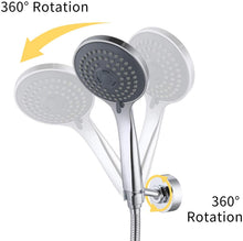 Load image into Gallery viewer, KES All Brass Handheld Shower Bracket Hand Held Shower Wand Hose Sprayer Holder Drill Free Glue Wall Mount, C213-P