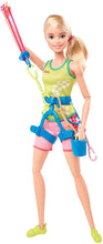 Load image into Gallery viewer, Barbie Olympic Games Tokyo 2020 Sport Climber Doll with Uniform, Tokyo 2020 Jacket, Medal, Harness, Weight and Climbing Clips for Ages 3 and Up