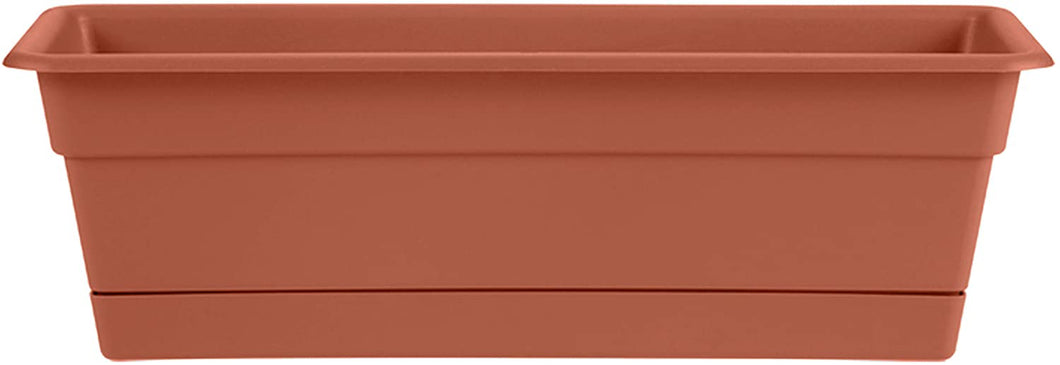 Bloem, Terra DCBT24-46 Dura Cotta Plant Window Box, 24-Inch