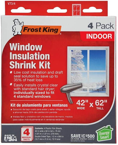 Frost King E/O Indoor Window Insulation Kit (4 per Pack)