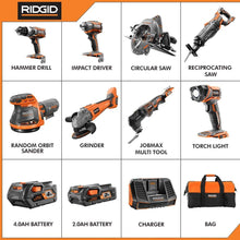 Load image into Gallery viewer, Ridgid R9626N GEN5X 18-Volt Cordless Combo Kit (8-Piece)