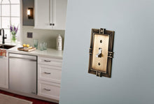 Load image into Gallery viewer, Franklin Brass 64474 Pineapple Single Toggle Switch Wall Plate/Switch Plate/Cover, Tumbled Antique Brass