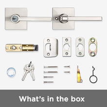 Load image into Gallery viewer, Kwikset 91560-029 Halifax Slim Square Keyed Entry Lever Featuring Smartkey