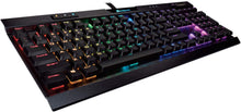 Load image into Gallery viewer, CORSAIR K70 RAPIDFIRE Mechanical Gaming Keyboard - Backlit Red LED - USB Passthrough &amp; Media Controls - Fastest &amp; Linear - Cherry MX Speed