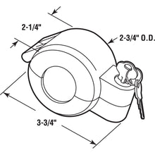 Load image into Gallery viewer, Prime-Line S 4180 Door Knob Lock-Out Device – Prevents Turning of Door Knob and Access to Keyhole, Can be Used for Home Rentals, Evictions, Job Sites and More – Keyed Alike, Gray Diecast