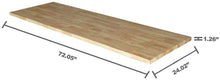 Load image into Gallery viewer, 72 in. Solid Wood Top for 6 ft. Solid Wood Top Workbench