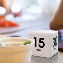Load image into Gallery viewer, The Miracle TimeCube Timer, 5, 15, 30 and 60 Minutes, for Time Management, Kitchen Timer, Kids Timer, Workout Timer, White