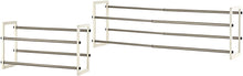Load image into Gallery viewer, Trinity Basics 2-Tier 24"-44" Expandable Shoe Rack - White (2-Pack)