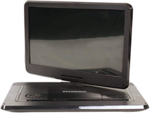 Load image into Gallery viewer, Sylvania 15.6-Inch Swivel Screen Portable DVD Player with USB &amp; SD Card Slot &amp; Rechargeable Battery