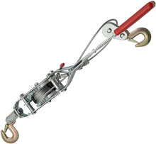 Load image into Gallery viewer, Torin Big Red Come-Along Double Gear Hand Cable Puller with 2 Hooks